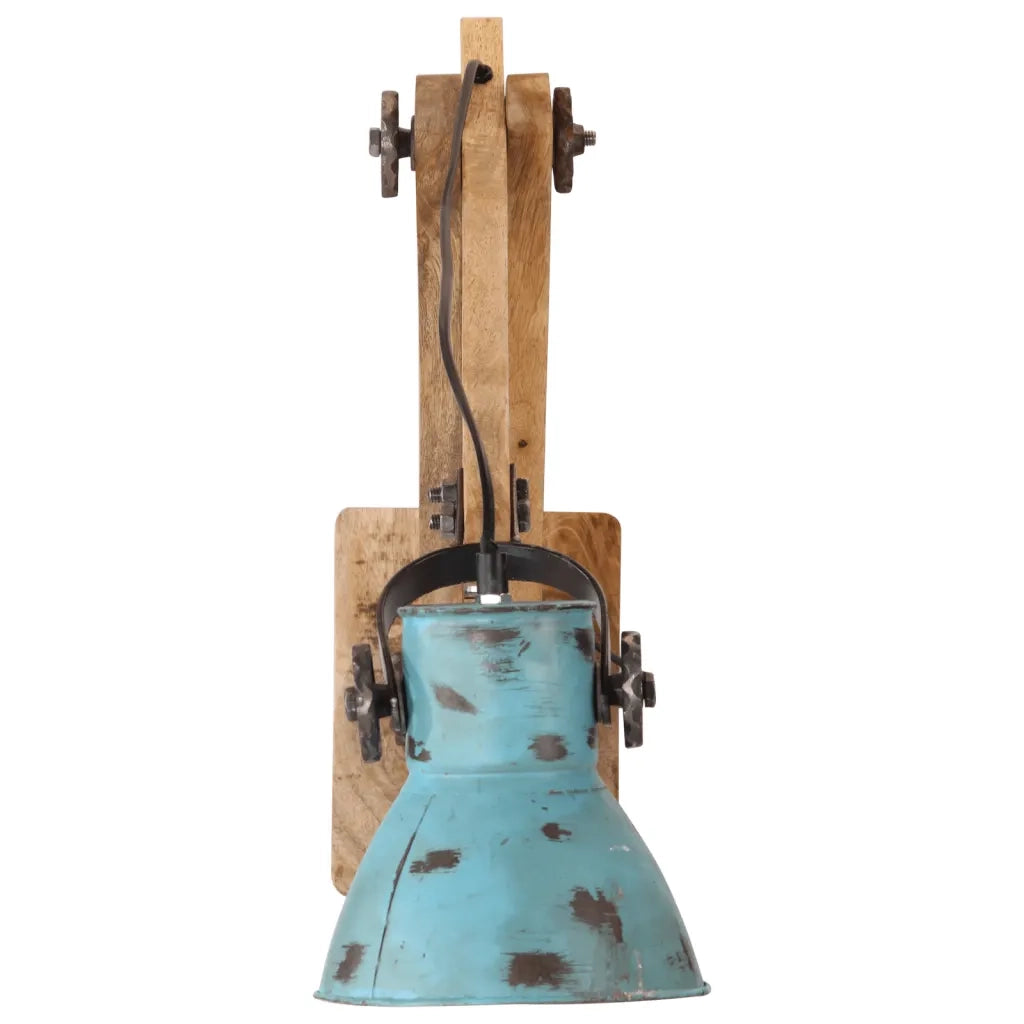 Lampada a Parete 25 W Blu Anticato 96x15x20 cm E27 371842