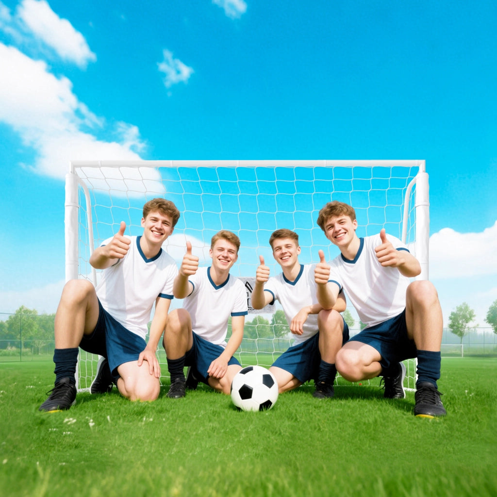 Porta da calcio ¨C Minimal ¨C bianco 186x62x123 cm