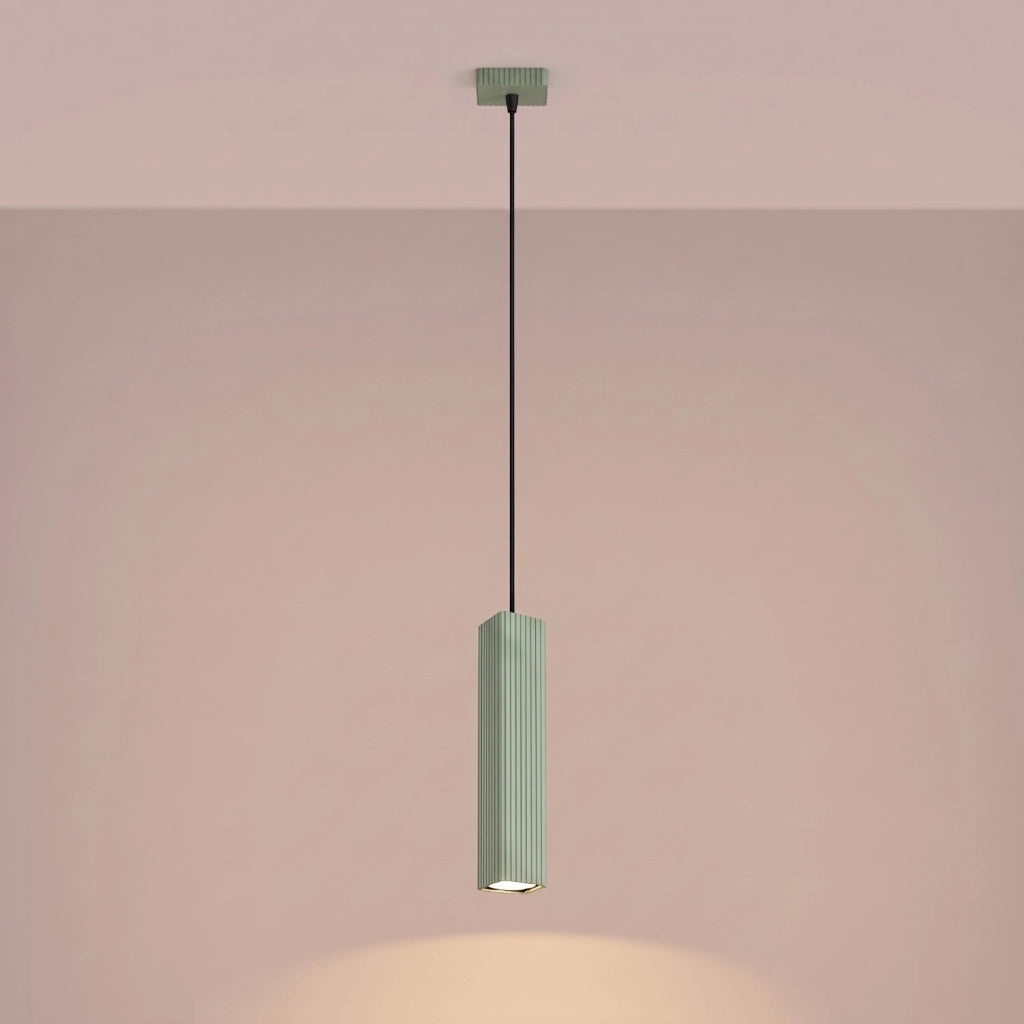 Lampada a sospensione RAYO 1 verde salvia