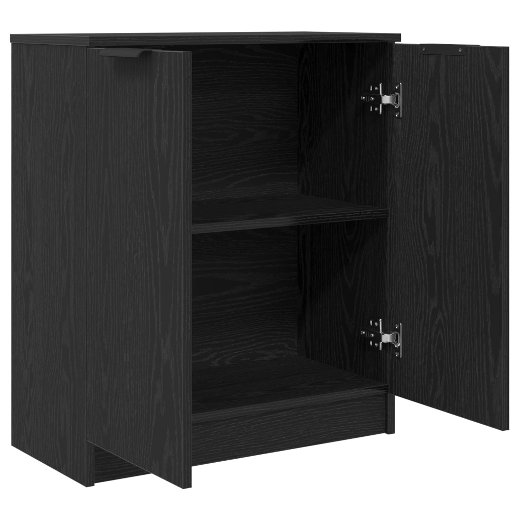 Credenza Rovere Nero 60 x 30 x 70 cm Legno multistrato 862086