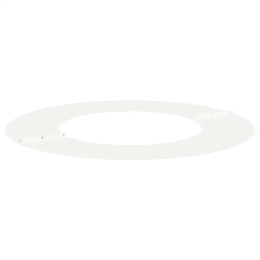 Anello per albero decorativo moderno giardino 70 x 70 cm protegge la zona radicale stile elegante in acciaio bianco 02_0052301