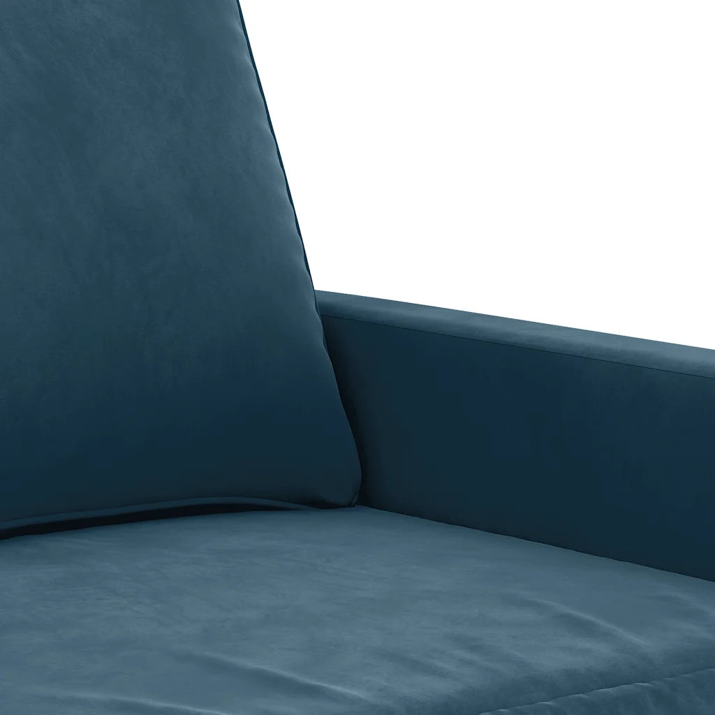 Divano a 3 Posti Blu 180 cm in Velluto 359218
