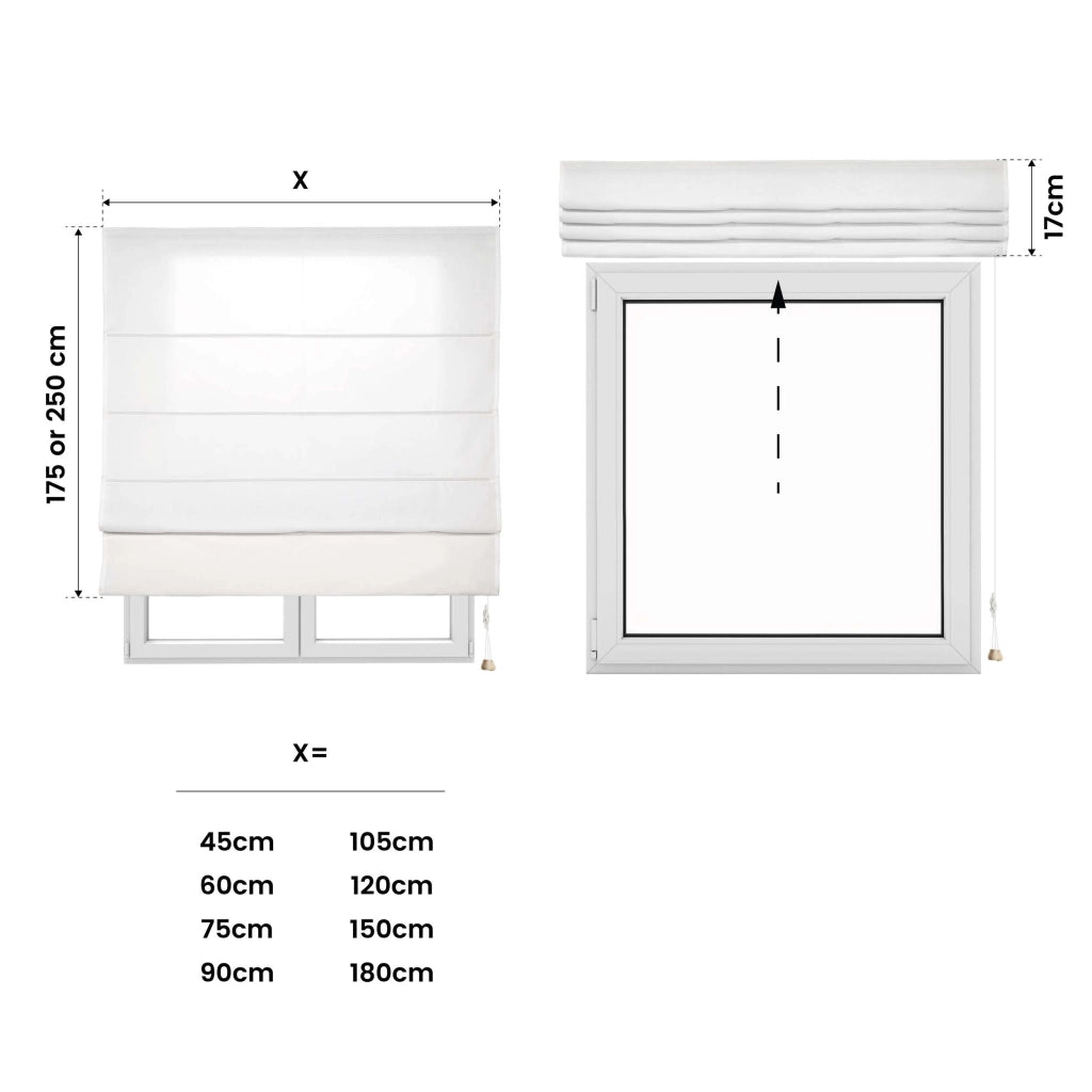 Tenda a Pacchetto Con Aste Ecru 120x250 cm