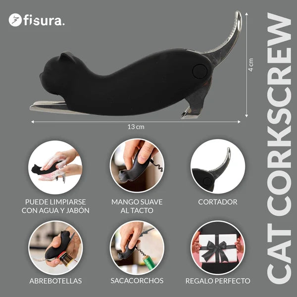Cavatappi a forma di gatto
