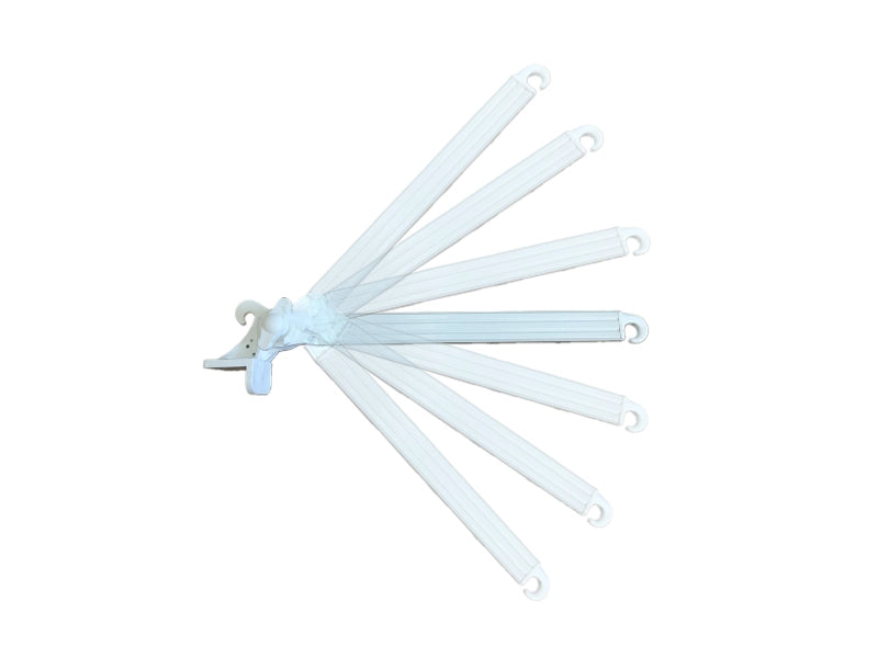 Braccetti per Tende da Sole in Alluminio Bracci Alluminio 70 cm in Coppia Bianco