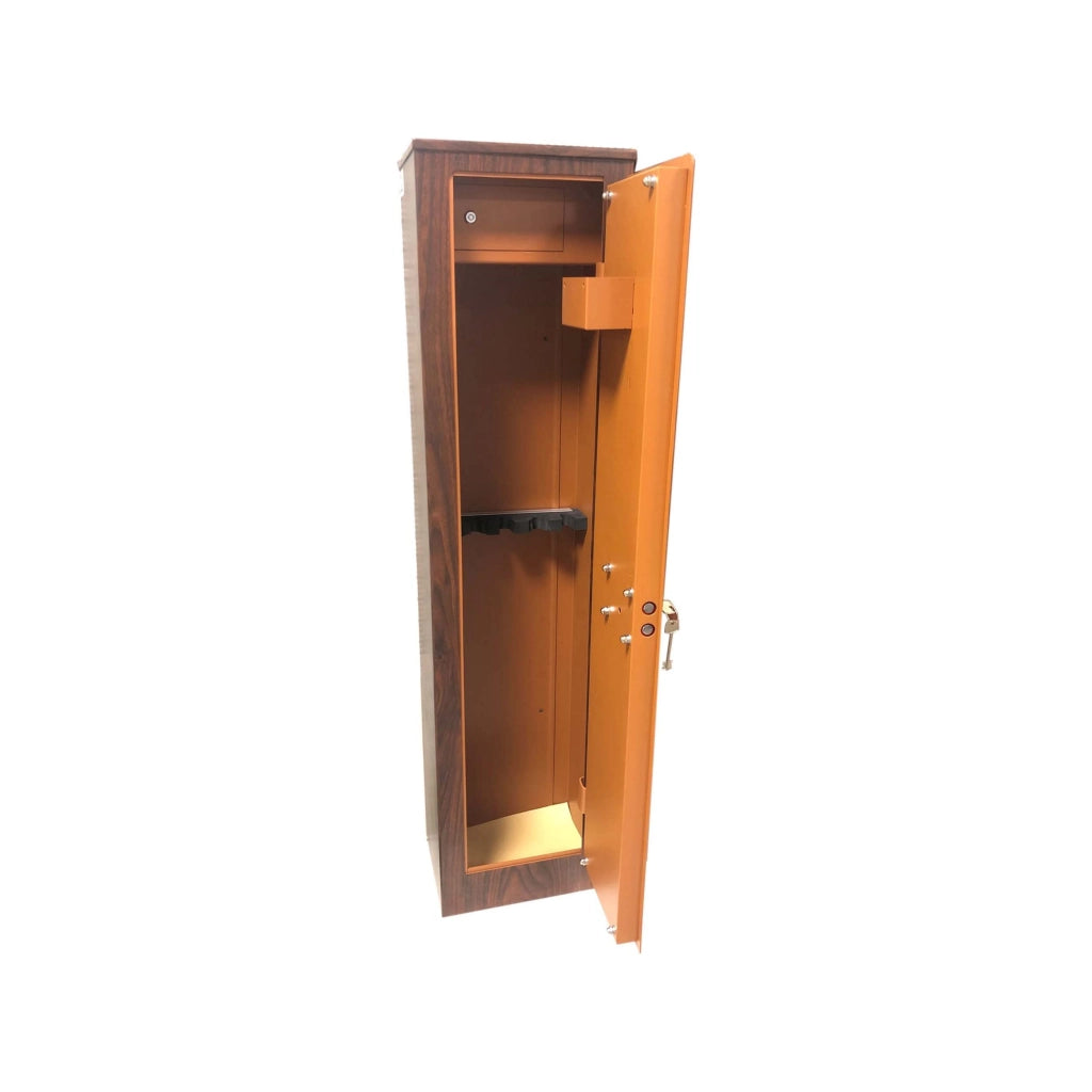 Armadio Porta Fucili Wood 5 Posti Effe con Tesoretto Cm 35X25 H.cm 145