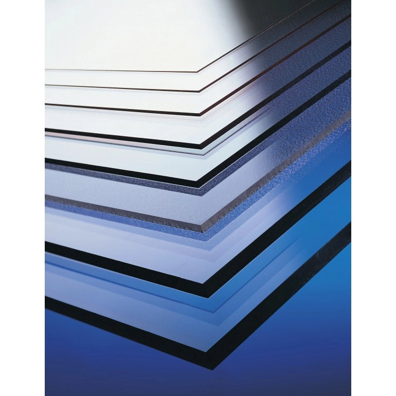 Lastra di policarbonato compatto 5 mm trasparente protetta contro i raggi UV 400 x 290 mm