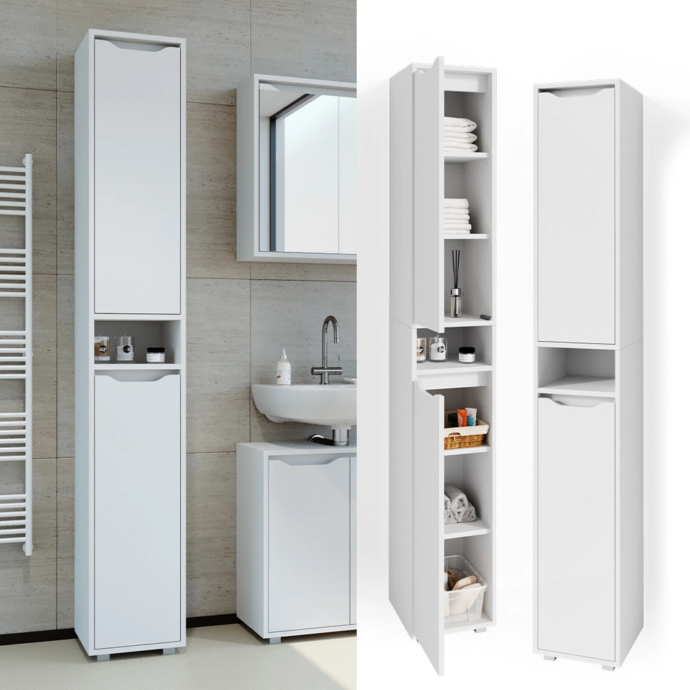 Vicco Mobile bagno alto Bianco 30 x 192.5 cm