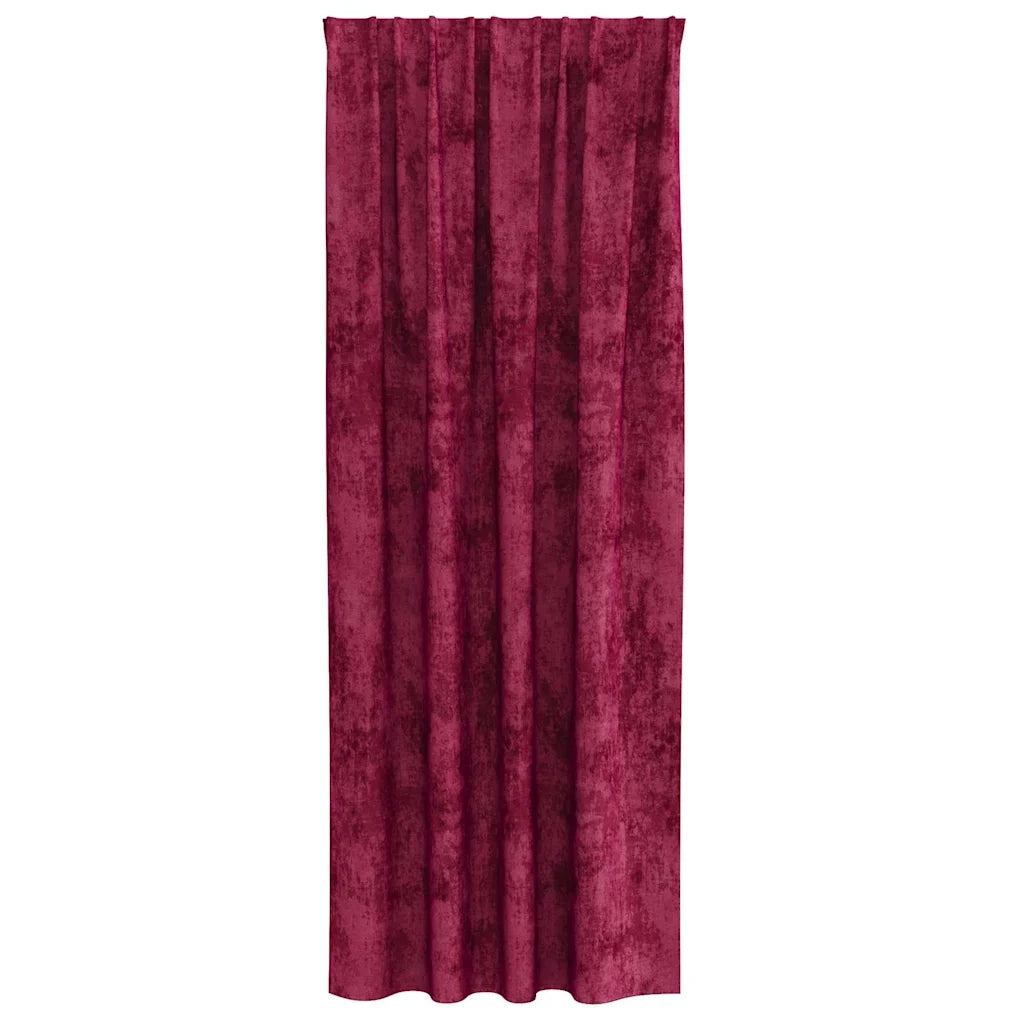 Tende in Velluto 2 pcs Rosso Vino 260 x 140 cm Velluto 4107682