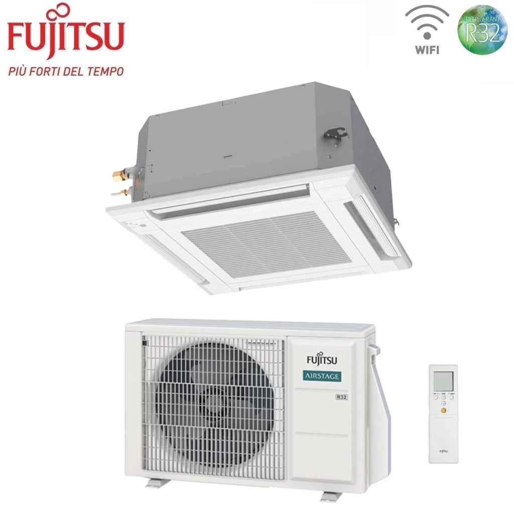 Condizionatore a Cassetta Fujitsu KV 18000 Btu AUXG18KVLA R-32 Wi-Fi Optional con Griglia e Telecomando