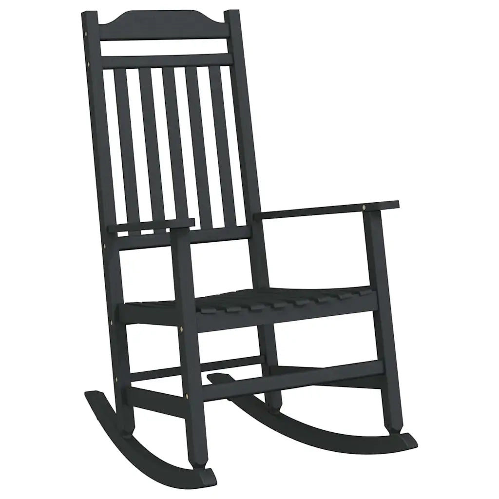 Sedia a dondolo Nero 84 x 65 x 114 cm Resina