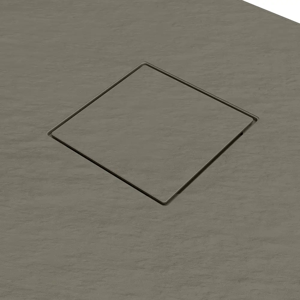Piatto doccia 80x80 cm colore marrone effetto pietra | Samos
