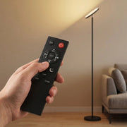Lampada da Terra RGB Regolabile con Telecomando e Controllo Touch, Testa Girevole a 350°, Nero