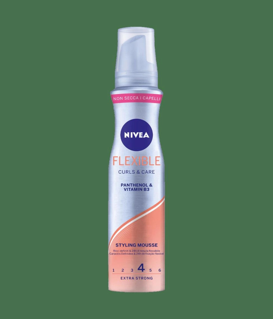 NIVEA SPUMA STYLING CAPELLI RICCI 150ML FLEXIBLE CON PANTENOLO E VITAMINA B3