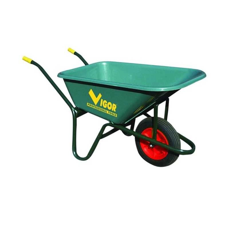 Carriole Vigor 100-Verde Vasca Verde Plastic 100 L