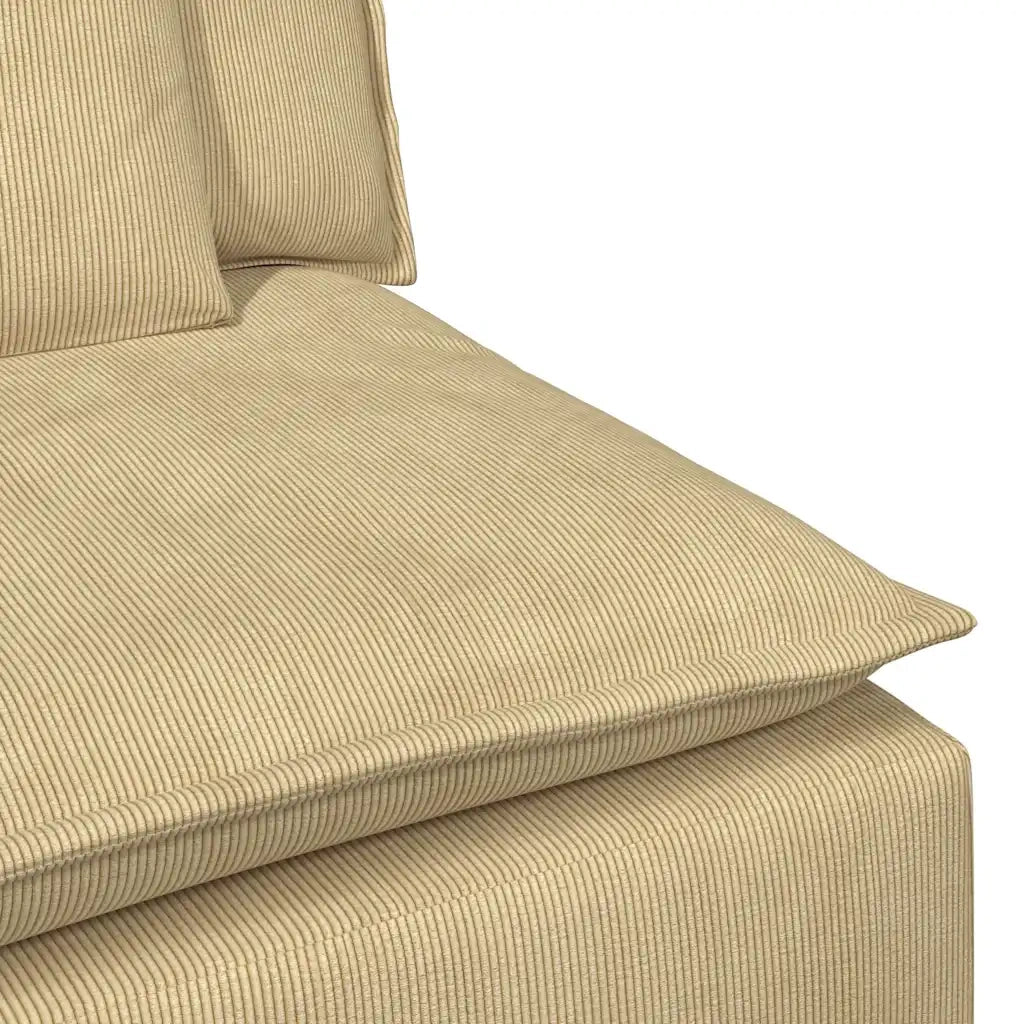 Modulo Centrale Divano Modulare con Cuscini Verde Grigio 100 cm CFW9832064
