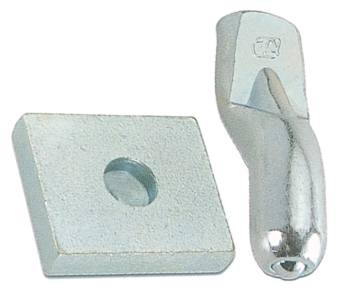 BS PIASTRA CON PERNO PER CARDINE D 20 MM ACC ZIN- COMBI ARIALDO- 5,0 bs