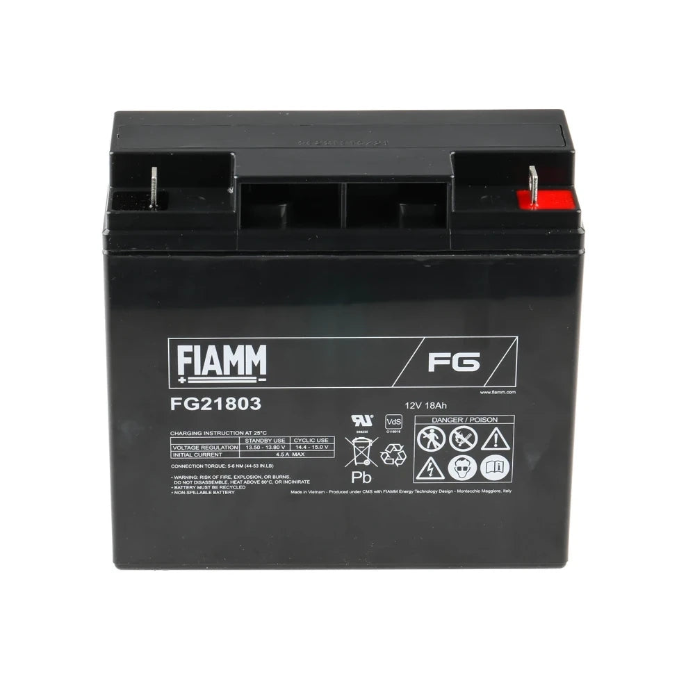BATTERIA AL PIOMBO FIAMM FG21803 12V 18A PIOMBO fg21803 18AH 18Ah UPS AVVIATORE JUMP START
