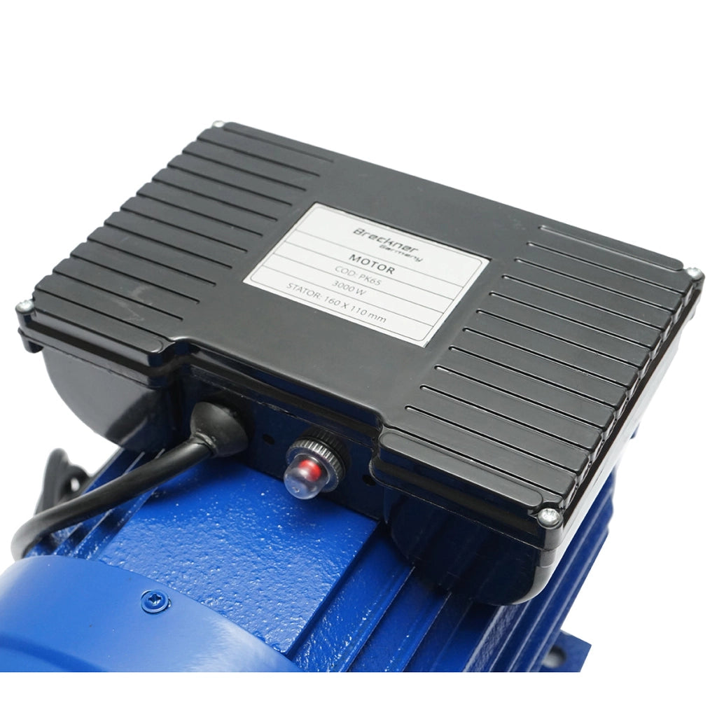 Motore elettrico monofase 3KW, 220V con protezione termica, statore 160x110mm Breckner Germany