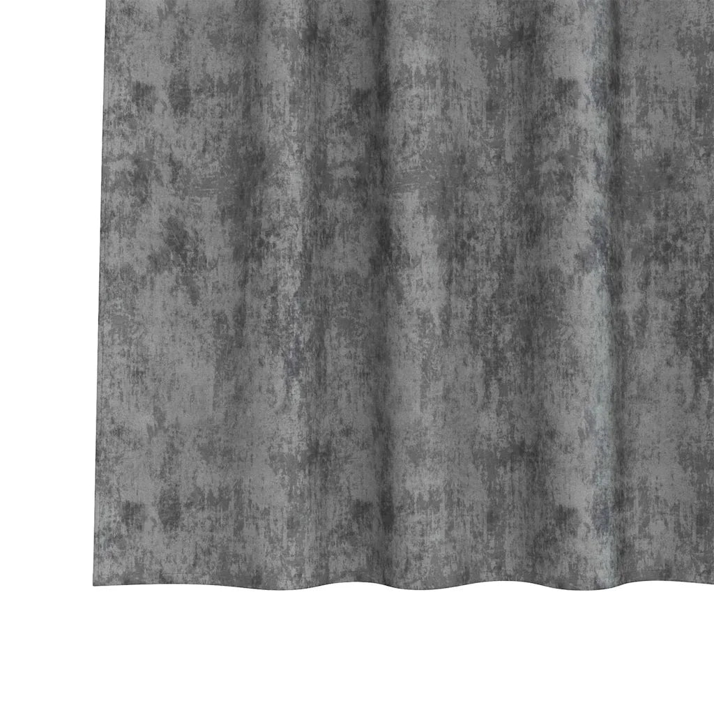 Tende in Velluto con tende 2 pcs Grigio 140 x 140 cm Velluto 4107723