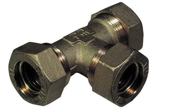 RACCORDO A TEE CON 3 DADI  O-RING TIEMME- 18- TIEMM- pezzi 1