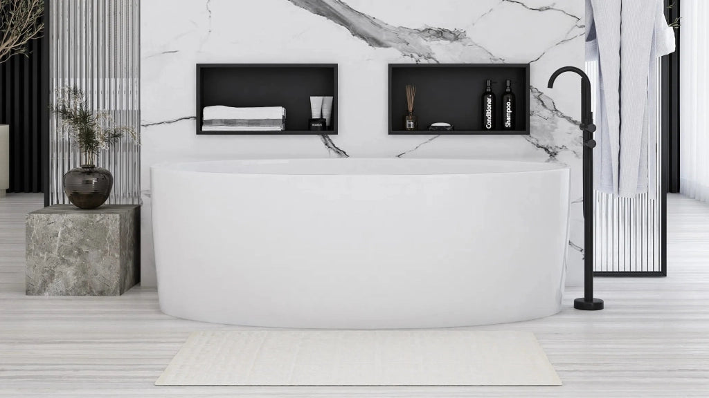Mensola Bagno 30x45 Black Mat