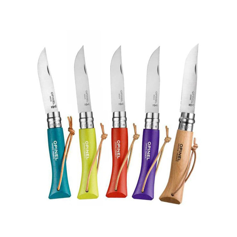 Coltello Virobloc Inox N. 7 Gita Melanzana Opinel