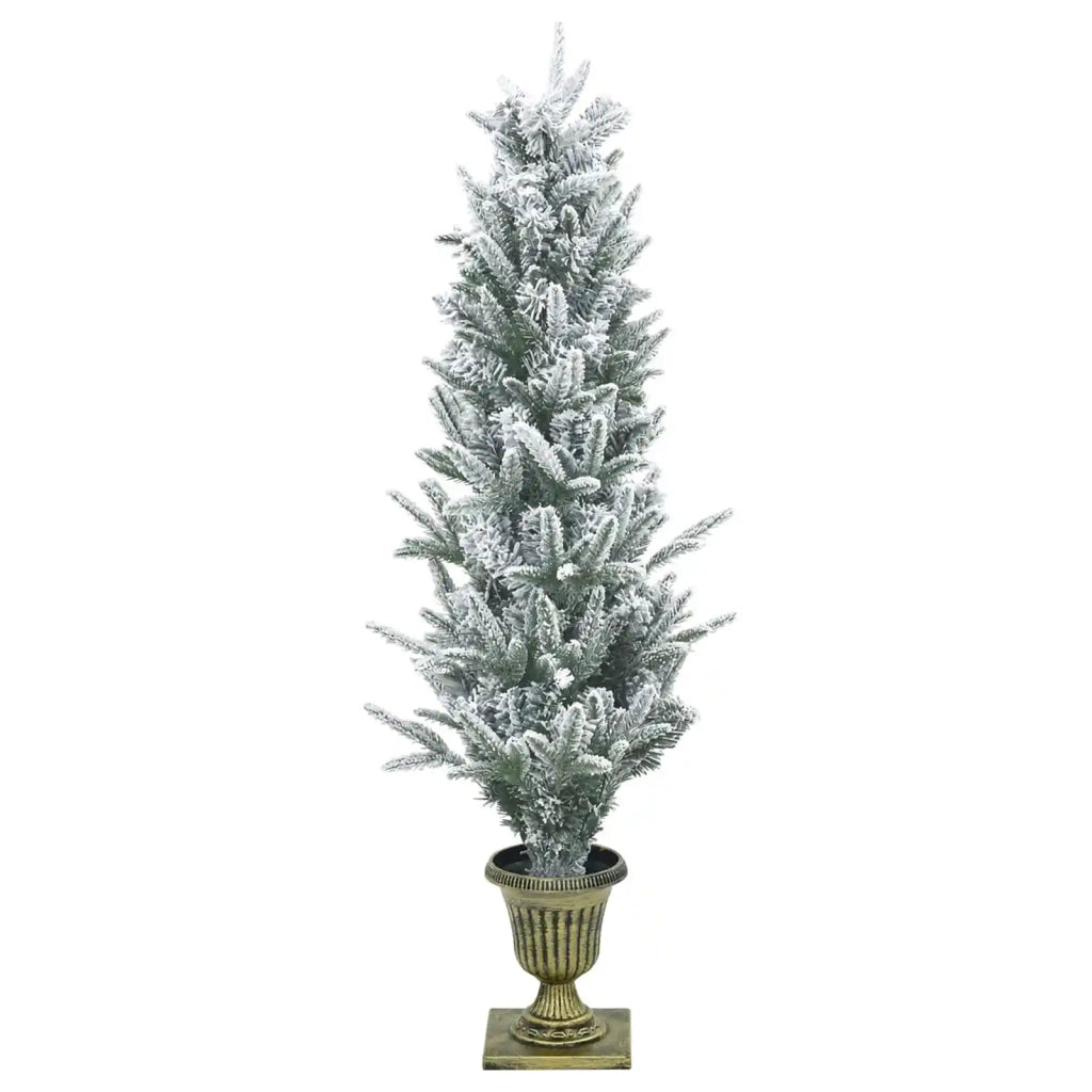 Albero di Natale Mini 120 cm PVC e PE Verde e Bianco 3468450
