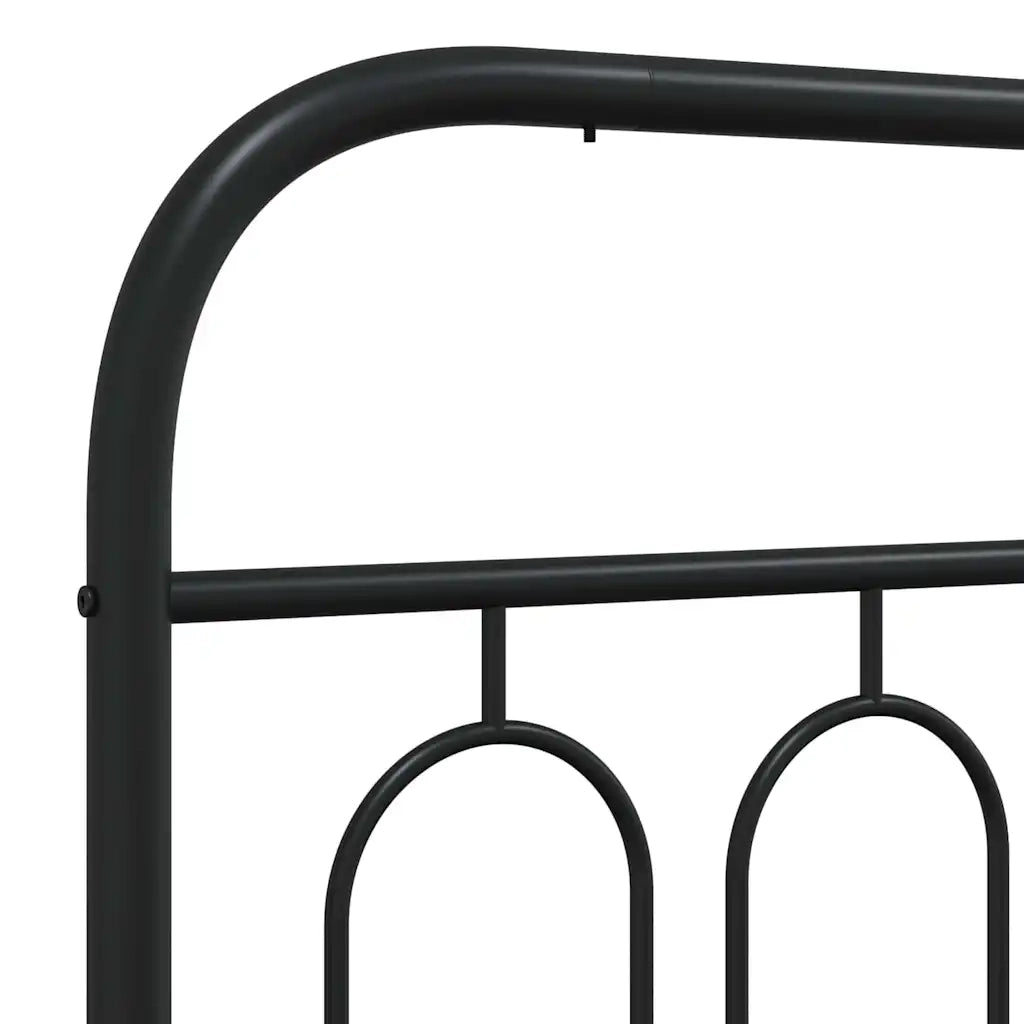 Testiera | Testata di Ricambio in Metallo Nero 100 cm