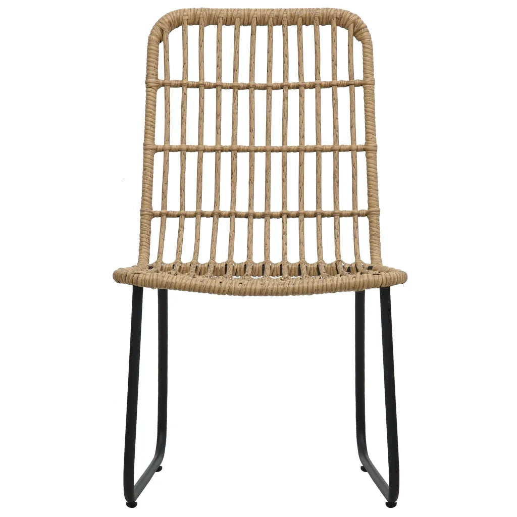 Set da Pranzo da Giardino 5 pz in Polyrattan e Vetro 3060239