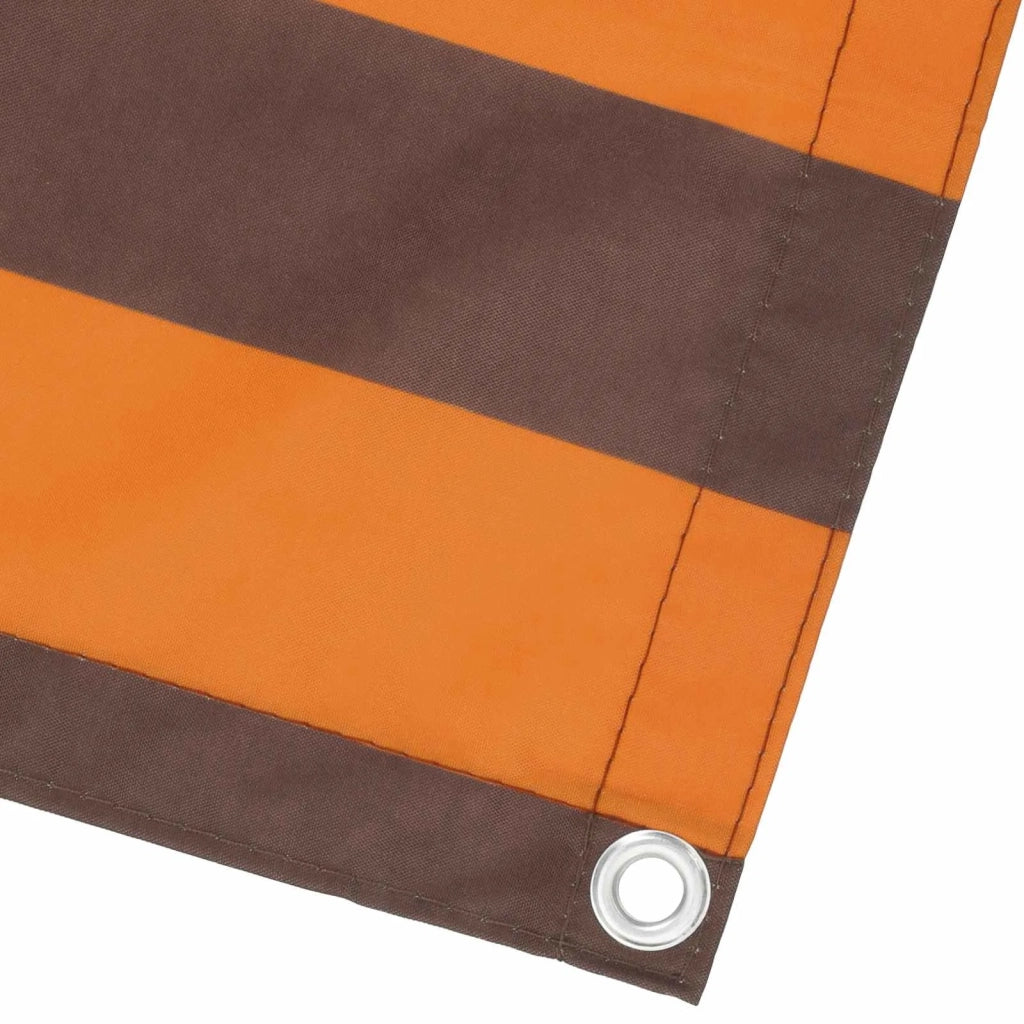 Schermo da balcone | Paravento da Balcone Arancione e Marrone 100 x 700 cm