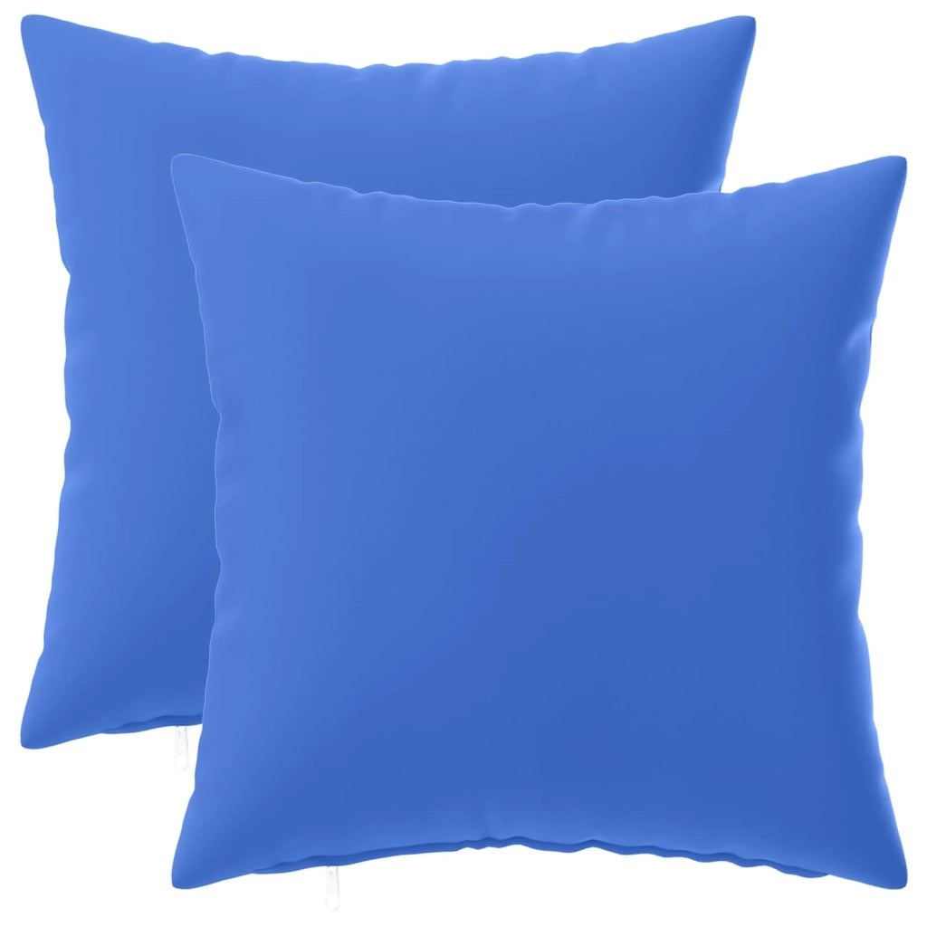 Cuscino con cuscino HEERLEN 2 pz Blu Reale Poliestere 924291