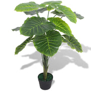 Taro Pianta Artificiale con Vaso 85 cm Verde 244432
