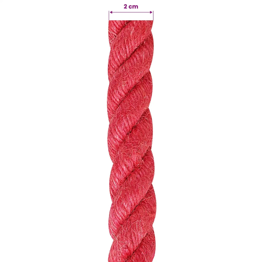 Corda di Juta 20 mm Rosso 100% juta Tossa 42011728