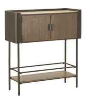 Mobiletto Toronto 100x42x110 cm in Abete e Ferro