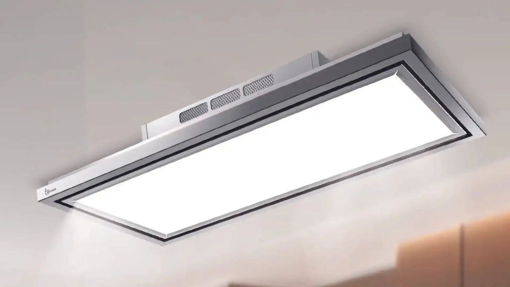 Cappa a soffitto FLEXIA FREE cm 90 - Inox Bianca - 900 m3/h