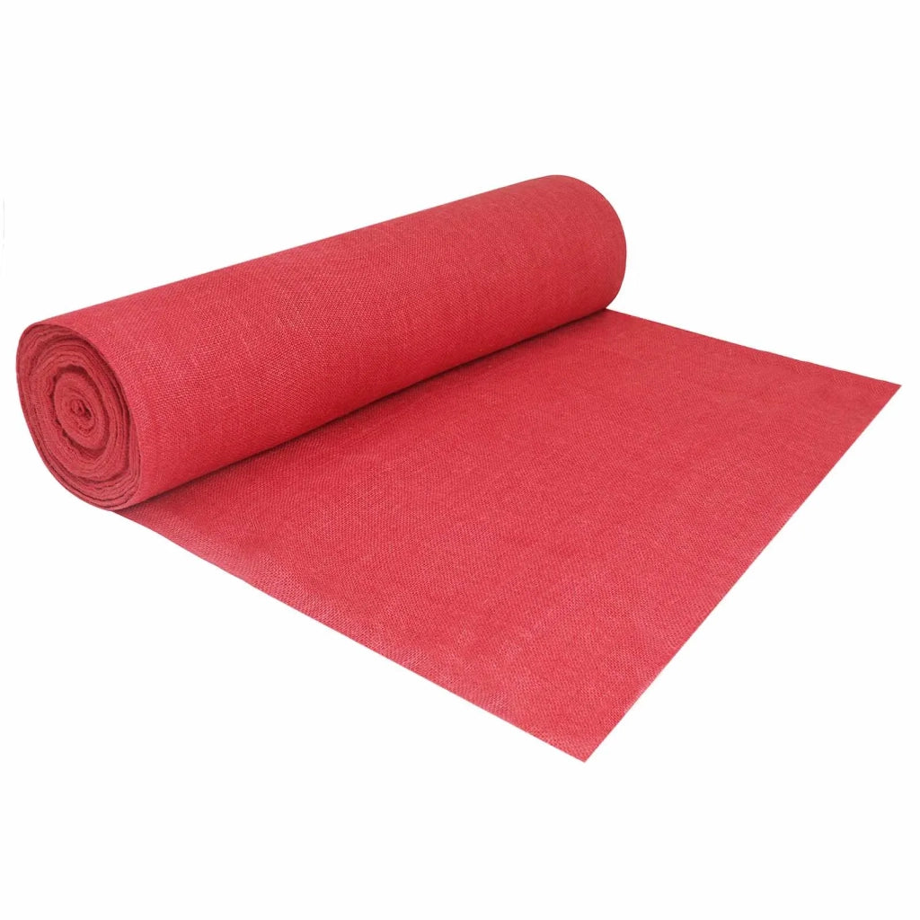 Rotolo di Juta 200 x 1000 cm Rosso 42012182