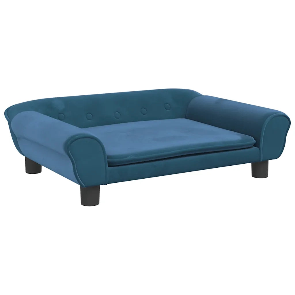 Divano per Bambini Blu 70x45x26 cm in Velluto 3196400