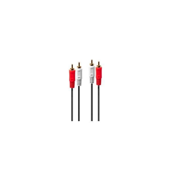 LINDY CAVO AUDIO STEREO 2X RCA MASCHIO/MASCHIO, 1M