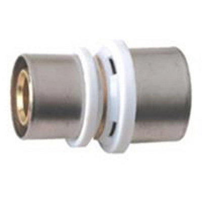 RACCORDO DIRITTO DOPPIO RIDOTTO IBP A PRESSARE PER MULTISTRATO- Diam. 32x26- IBP- pezzi 1