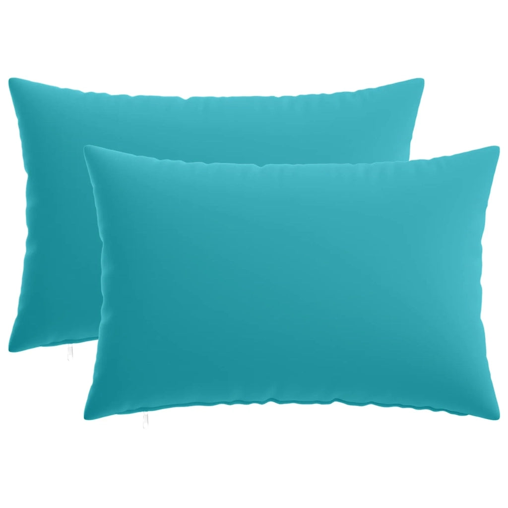 Cuscino con cuscino HEERLEN 2 pz Turchese Poliestere 927457