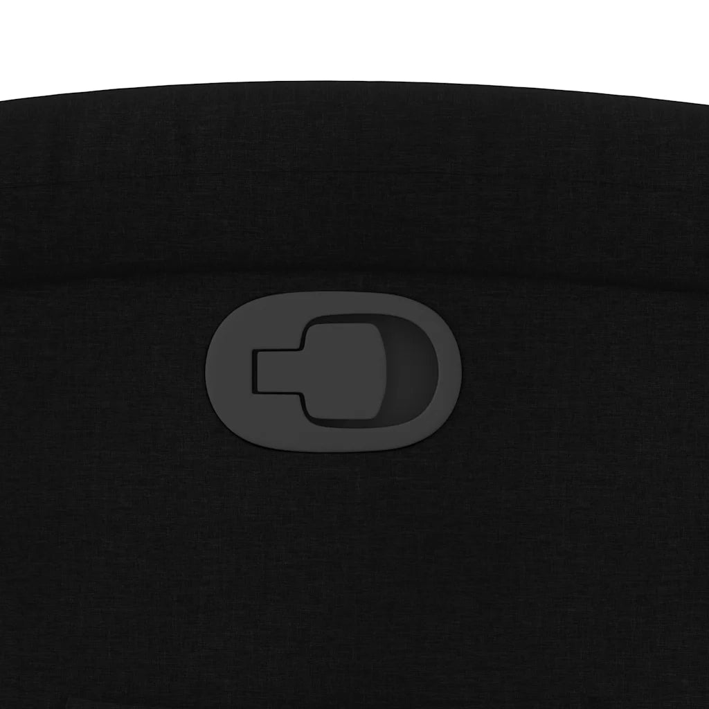 Poltrona Reclinabile in Tessuto Nero 371691