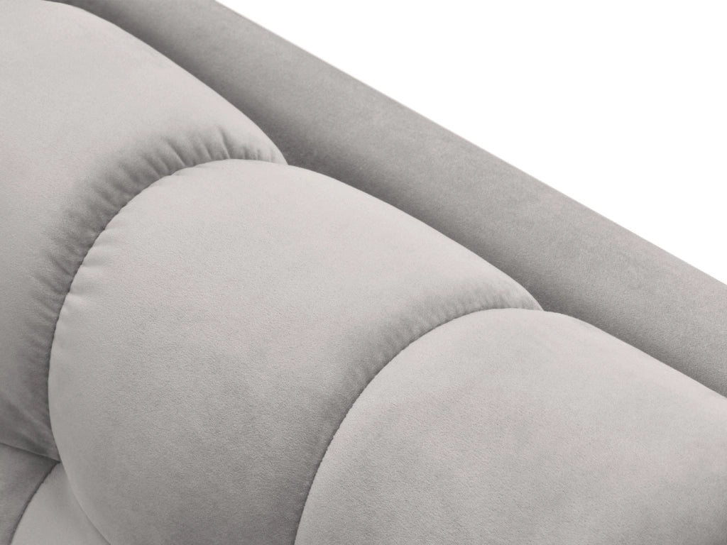 Cosmopolitan Design - Chaise longue sinistra "Bali" in velluto argento 