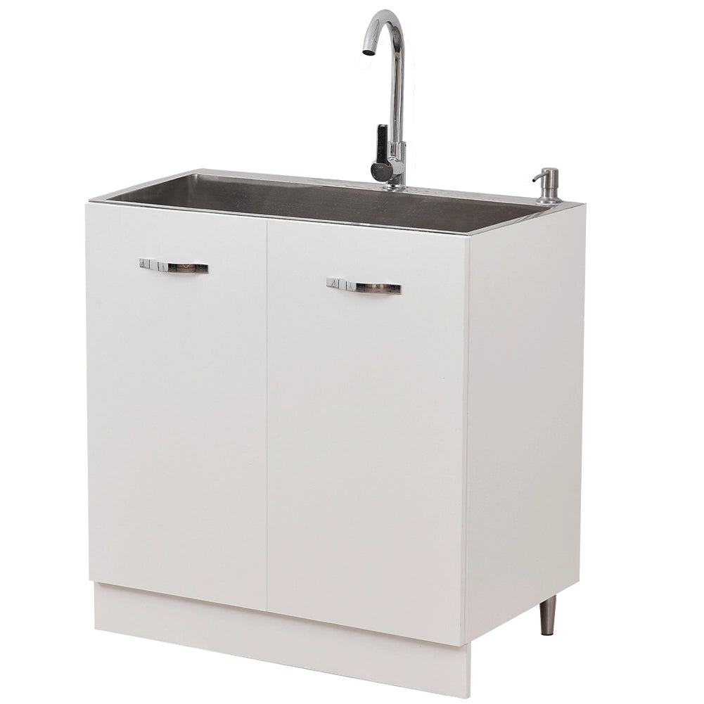 Mobile Sottolavello per Cucina Componibile Mobiletto Colore Bianco 2 Ante