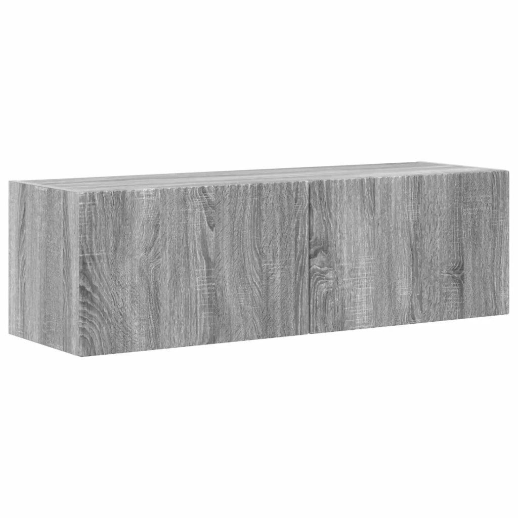 Set mobile TV 4 pcs Grigio Sonoma Legno multistrato