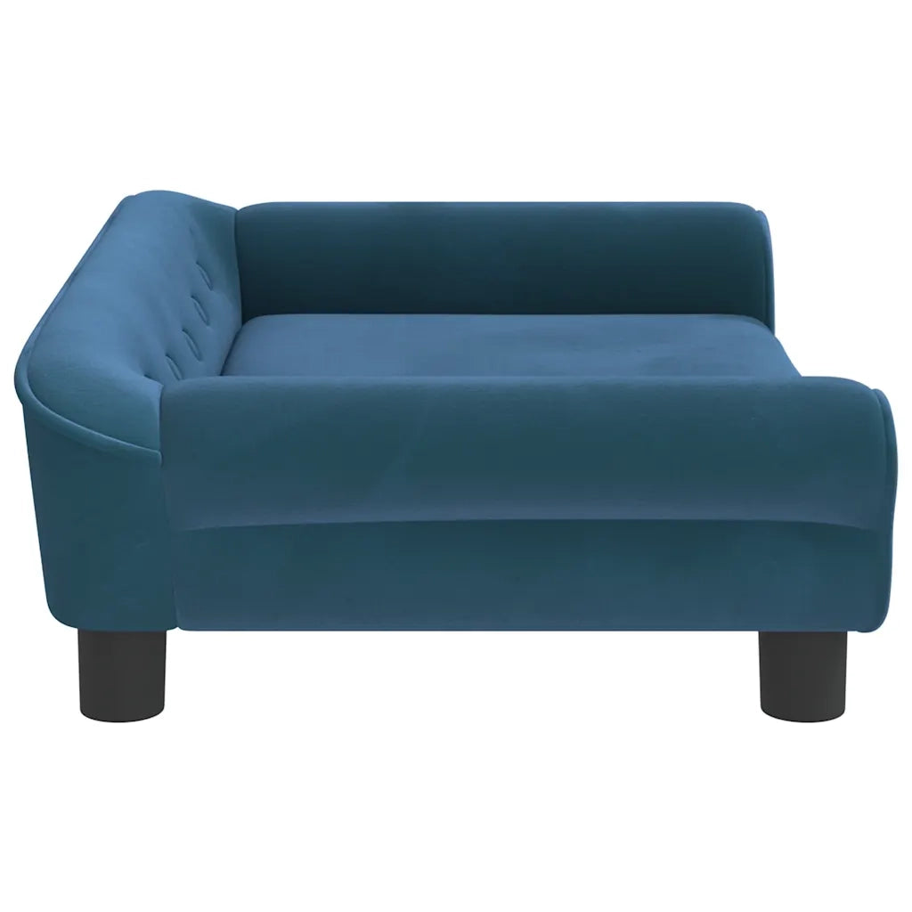 Divano per Bambini Blu 70x45x26 cm in Velluto 3196400