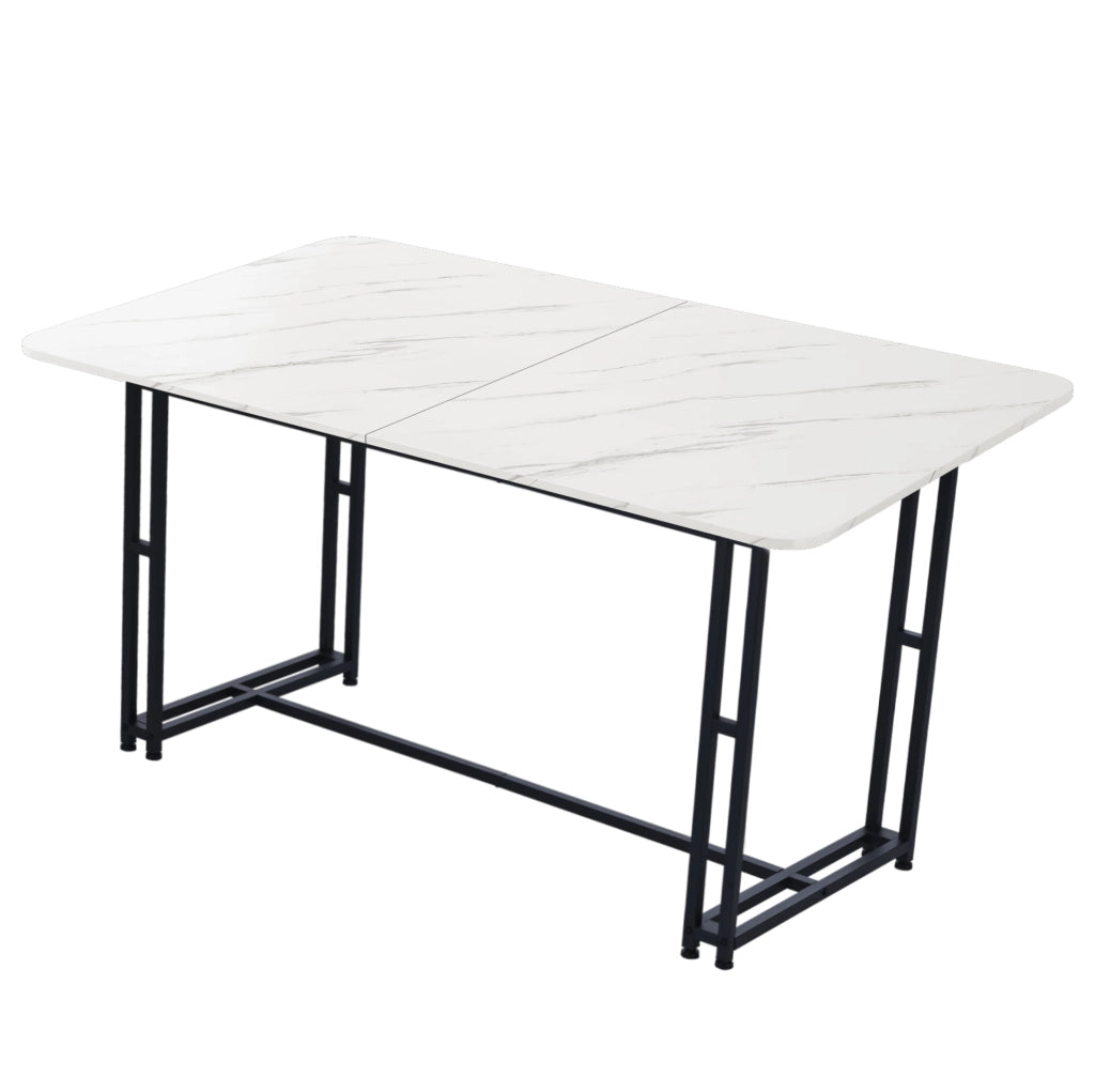 Set da pranzo moderno con tavolo e 4 sedie