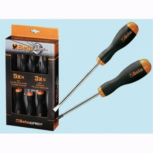 Serie di 8 giraviti a taglio/croce Beta Action 1203 D8P