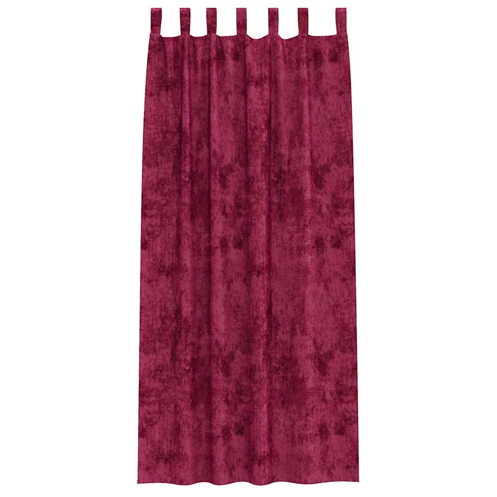 Tende in Velluto 2 pcs Rosso vino 245 x 140 cm Velluto 4107716