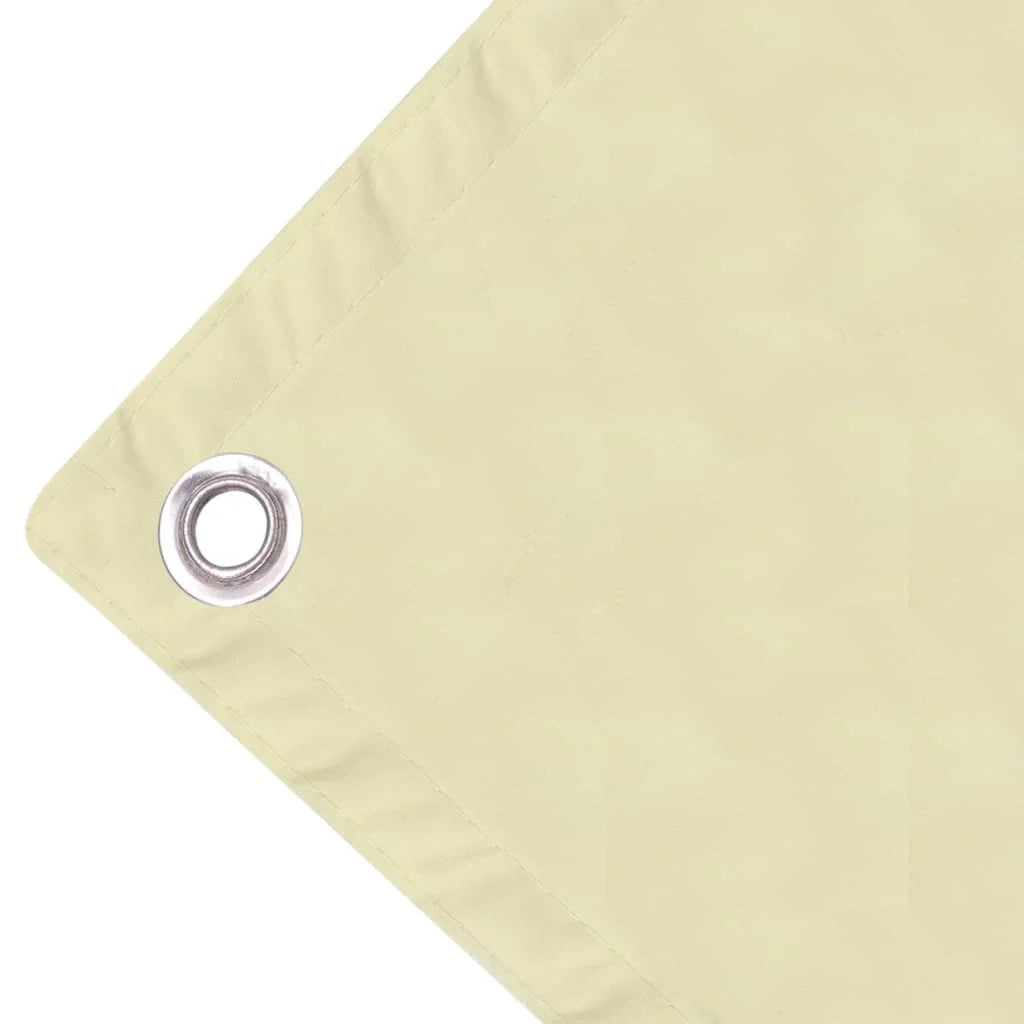 Paravento in tessuto Oxford per balcone 90 x 600 cm crema 02_0010179